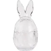 Clayre & Eef Glazen potje Ei Ø 9x17 cm Transparant Glas