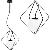 Toolight Stijlvolle hanglamp - E27 fitting - Zwart-wit design - 34 cm