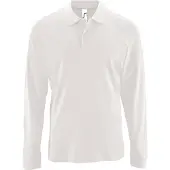 Sols Heren Perfecte Lange Mouw Pique Polo Shirt (Oranje)