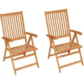 vidaXL Tuinstoelen 2 st met antracietkleurige kussens massief teakhout