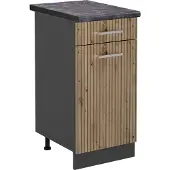 Vicco R-Line Keukenonderkast – 40 cm, WB Antraciet Artisanaal eiken