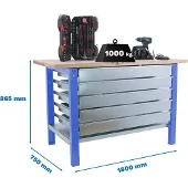 Simonwork (bancos De Trabajo) Bt6 Pro 5box Werkbank 865x1800x750 Mm