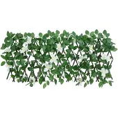 vidaXL Kunstplant klimop op latwerk uittrekbaar 180x30 cm groen