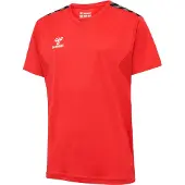 Hummel Functioneel shirt 'Authentic' vuurrood / zwart / wit