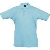 Sols Kinder Unisex Zomer II Pique Polo Shirt (Hemelsblauw)