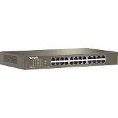 Tenda 24-poorts Gigabit Ethernet switch, onbeheerd, blauw