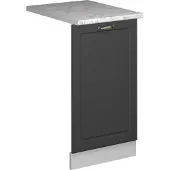 Vicco Fame-Line Vaatwasserfrontpaneel – 45 cm, WB Marmer Anthrazit-Gold Landhaus