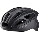Sena R1 matzwarte fietshelm, slimme helm, geschikt voor fietsen, maat 50 55 cm, stijlvol.