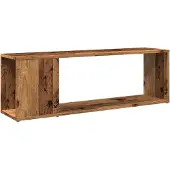 vidaXL Tv-meubel 100x24x32 cm bewerkt hout oud houtkleurig