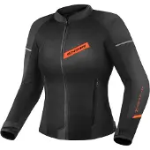 SHIMA X-Mesh 2.0 Dames Zwart Rood Textiele Motorjas Maat S
