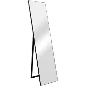 En.casa Spiegel vrijstaand Barletta verstelbaar 150,6x35,6 cm zwart