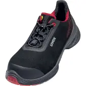 Uvex 1 G2 veiligheidsschoenen, enkelmodel, S3, zwart, rood, breedte 10, maat 52