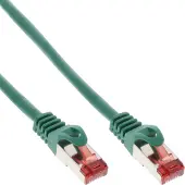 InLine patchkabel, S/FTP (PiMf), Cat.6 250MHz, PVC, koper, groen, 1m