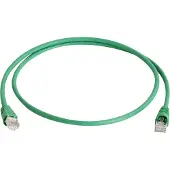 Telegärtner patchkabel, Cat.6A (diep), S/FTP, 10,0 meter, groen