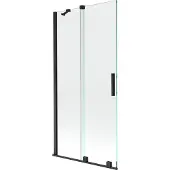 Mexen Velar badwand 2-delig schuifbaar 95 x 150 , transparant, zwart - 896-095-000-01-70