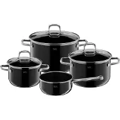 Silit 3201019232 Topf-Set Silit Silargan Elegance schwarz 4-tlg., 4 Set