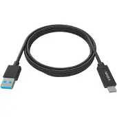 Vision 1 (mannelijk) naar USB-A 3.0 (mannelijk) - Buitendiameter 4,0 mm - 22 + 30 AWG, 1 meter - Zwart