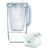 Brita filterkan - 1056988 - Glass+2 filterkan met 2 MaxtraPro PP cartridges (blauw 2,5 l)