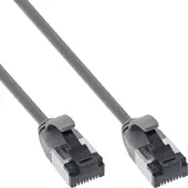 InLine Patchkabel slim, U/FTP, Cat.8.1, TPE halogeenvrij, grijs, 10m