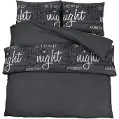 vidaXL Dekbedovertrekset 225x220 cm katoen zwart en wit