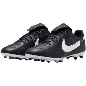 Nike Premier III Gras Voetbalschoenen (FG) Zwart Wit Zwart
