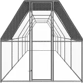 vidaXL Kippenhok 2x10x2 m gegalvaniseerd staal