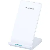 Grundig Draadloze Telefoonoplader - Oplaadstation - voor Smartphone - Slank Design - Wit