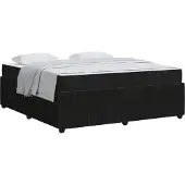 vidaXL Bedframe Zwart 180 x 200 cm Stof