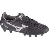 Mizuno Morelia Neo IV Pro Gras Voetbalschoenen (FG) Zwart Zilver