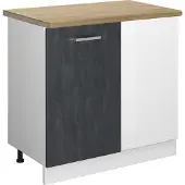 Vicco R-Line Hoekkast – 86 cm WB Eik Zwart beton