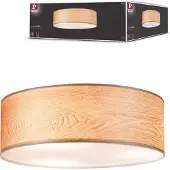Paulmann Plafondlamp , Liska, dimbare, Hout, Woonkamer, Hout, Modern