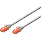 Digitus DK-1617-200 RJ45 Netwerkkabel, patchkabel CAT 6 U/UTP 20.00 m Grijs Vlambestendig, Halogeenvrij, Rond, Verdraaide paren, Onafgeschermd 1 stuk(s)