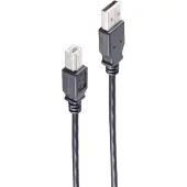 Shiverpeaks BS13-23015 USB-kabel USB 2.0 0,5 m USB A USB B 0,48 Gbit/s Zwart