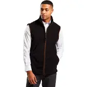Premier Heren Artisan Fleece Gilet (Zwart/Bruin)