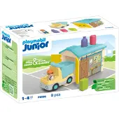 Playmobil Junior Werkman met sorteer-garage - 71686
