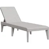 vidaXL Ligbed 186x60x29 cm polypropeen grijs