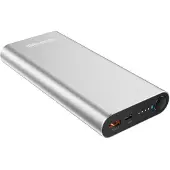 RealPower PB-20000 Powerbank 20000 mAh LiPo Zilver Statusweergave
