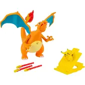 Pokémon Pokemon: Charizard with Pikachu and Launcher Deluxe 6 inch Feature Figure