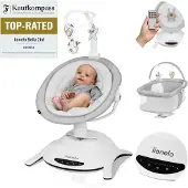 Lionelo 2-in-1 Babyswing En Wieg Bella Grey Concrete