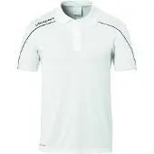 Uhlsport Stream 22 Short Sleeve Polo Wit 11-12 Years Jongen