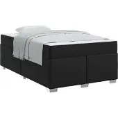 vidaXL Bedframe Zwart 120 x 190 cm Stof