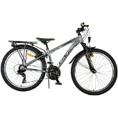 Volare Cross Kinderfiets - Jongens - 24 inch - Grijs - 21 versnellingen - Twee handremmen