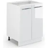 Vicco Fame-Line Keukenonderkast – 60 cm zonder werkblad Wit Hoogglans