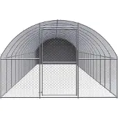 vidaXL Kippenren 3x16x2 m gegalvaniseerd staal