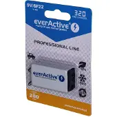 EverActive Rechargeable batteries Ni-MH 6F22 9V 320 mAh Professional - Batterie - 9V-Block
