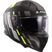 LS2 Helmets Volledige helm LS2 FF811 VECTOR II, kleur: matzwart, met hi-viz geel, maat XXL