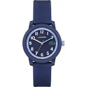 Lacoste Lacosteunisex voor kinderen. 2030043 Analoog horloge 12,12 marine (OSFA), Casual, Siliconen, Riem, Marineblauw, kinderkleding