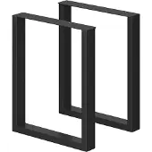 Vicco Tafelpoten Zwart 60 x 72 cm Vierkant, Model 29105