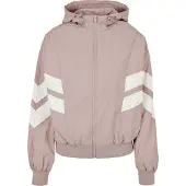 Urban Classics Tussenjas 'Crinkle Batwing' pink / wit