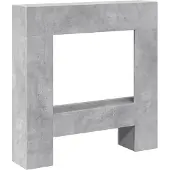 vidaXL Haardombouw 81x18x82 cm bewerkt hout betongrijs